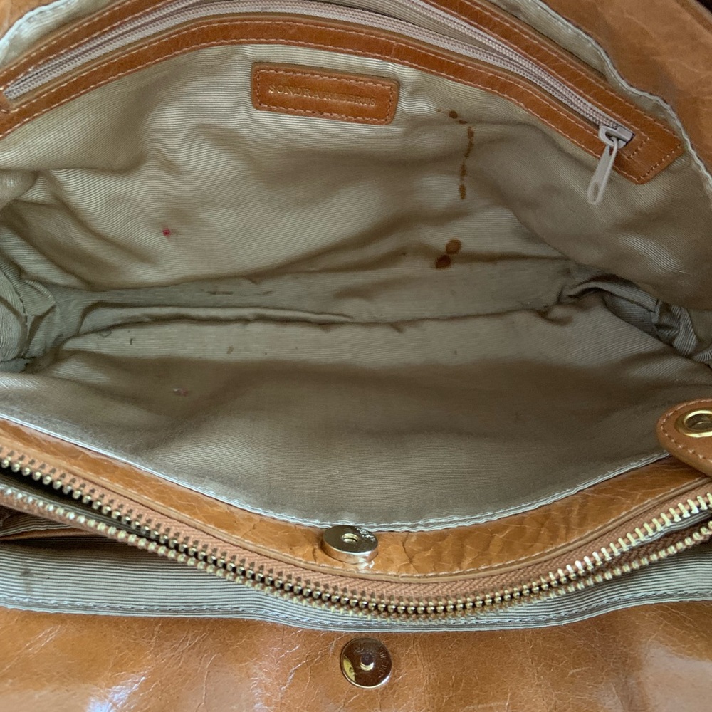 mohair exterior gold studded shoulder straps many pockets - Picture 6 of 9